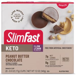 SlimFast Keto Fat Bomb Snack Cups 20-Pack for $5