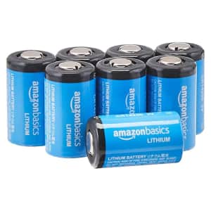 Amazon Basics 1/2 AA 3V Lithium Battery 8-Pack for $18