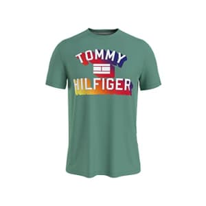 Tommy Hilfiger Men's Short Sleeve Graphic Logo T-Shirt, Camp Green, XXL for $31 Tommy Hilfiger Men's Short Sleeve Graphic Logo T-Shirt, Camp Green, XXL for $31