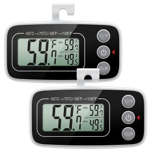 Oria Refrigerator Thermometer 2-Pack for $11