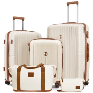 5-Piece Hardshell Luggage Set for $90