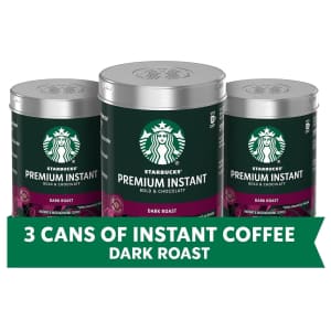 Starbucks Premium Instant Coffee 3-Pack for $15 via Subscribe & Save