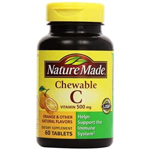 Nature Made - Vitamin C 500 mg, 120 Chewable Tablets (Twin Pack 2 x 60) for $22