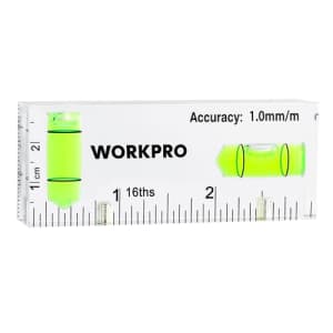 WORKPRO Small Level, 3 Inch Mini Level Tool, Magnetic Level with 2 Different Bubbles 90/180, for $10