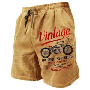 Men's Terry Beach Shorts for $7
