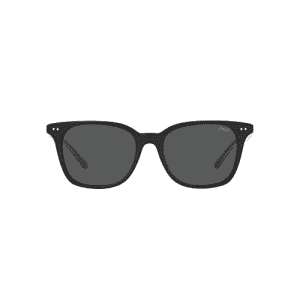 Polo Ralph Lauren Mens PH4187 Square Sunglasses, Shiny Black/Grey, 52 mm for $52