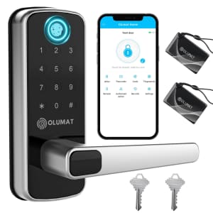 Olumat Keyless Entry Smart Fingerprint Door Lock for $47