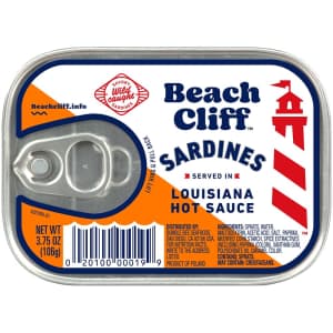 Beach Cliff Wild Caught Sardines 3.75-oz. Cans 12-Pack for $11 via Sub & Save