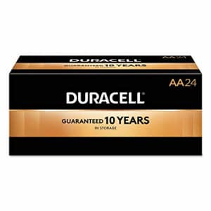 Duracell CopperTop Alkaline Batteries with Duralock Power Preserve Technology, AA, 144/CT, Sold as 1 Carton, for $74