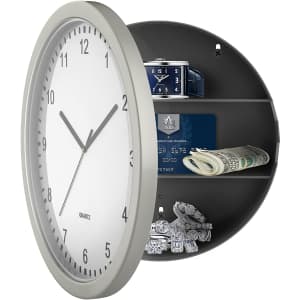 Stalwart Hidden Compartment 10" Wall Clock for $13