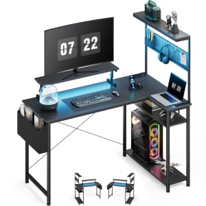 Domicon 42" L-Shaped Gaming Desk for $55 Domicon 42" L-Shaped Gaming Desk for $55