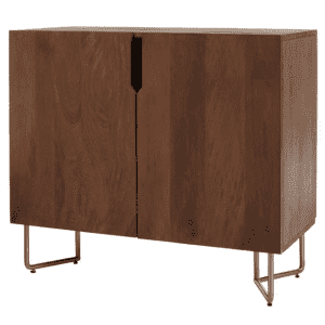 Home Decorators Collection Wood Cabinet with Brass Metal Base for $339