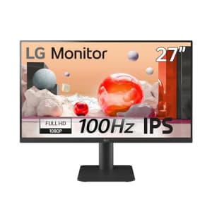 LG 27MS550-B 27-Inch FHD (1920 x 1080) IPS Display, 100Hz, 5ms, Speakers 2W x 2, Black for $120