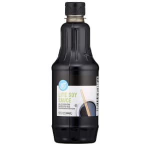 Happy Belly Low Sodium Soy Sauce 15-oz. Bottle for $2