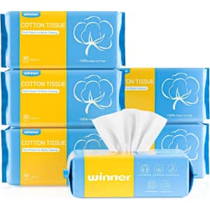 Winner 80-Count 100% Pure Cotton Tissue 6-Pack for $23