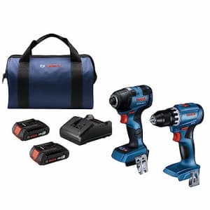 BOSCH GXL18V-27B22 18V 2-Tool Combo Kit for $159