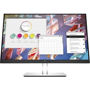 HP EliteDisplay E24 G4 24 Inch IPS LED Backlit, FHD 1920 x 1080, Blue Light Filter, HDMI, VGA, for $179