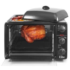 Maxi-Matic Elite Gourmet ERO-2008NFFP Countertop Toaster Oven with Rotisserie, Bake, Grill for $109
