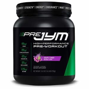 JYM Supplement Science Pre Jym 30 Servings - Grape Candy, Grape Candy, 30 Count for $54