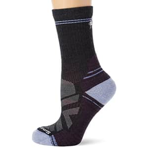 Smartwool SW001573003S Women's Hike Light Cushion Crew Socks Charcoal S for $25