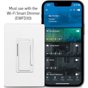 Eaton WiFi Smart 3-Way LED Companion Dimmer for $17
