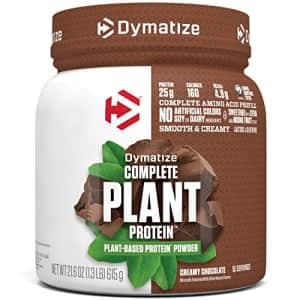 Dymatize Vegan Plant Protein, Creamy Chocolate, 25g Protein, 4.8g BCAAs, Complete Amino Acid for $30 Dymatize Vegan Plant Protein, Creamy Chocolate, 25g Protein, 4.8g BCAAs, Complete Amino Acid for $30