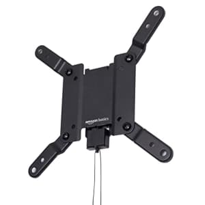 Amazon Basics Fixed Flat TV Wall Mount fits 12-Inch to 40-Inch TVs and VESA 200x200 for $17