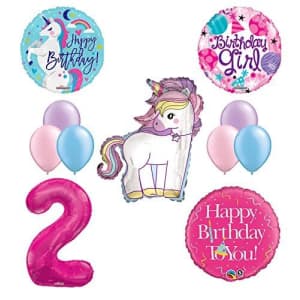 Mayflower Unicorn 2nd Birthday Girl Party Supplies and Balloon Decorations for $12 Mayflower Unicorn 2nd Birthday Girl Party Supplies and Balloon Decorations for $12