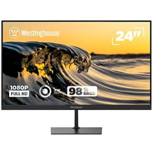 Westinghouse 24" Full HD 1080p LED VA Home Office Computer Monitor, 75Hz Flicker-Free PC Monitor for $100