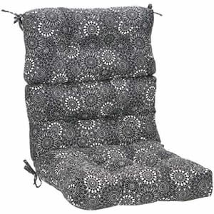 Amazon Basics Tufted Outdoor High Back Patio Chair Cushion- Black Floral for $63 Amazon Basics Tufted Outdoor High Back Patio Chair Cushion- Black Floral for $63