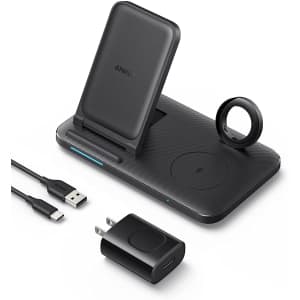 Anker Foldable 3-in-1 Wireless Charging Station for $22