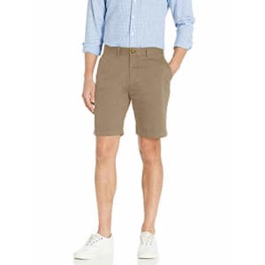 Tommy Hilfiger Men's Casual Stretch Chino Shorts, Nomad, 31 for $33
