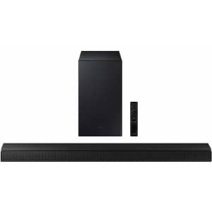 Samsung 410W 2.1-Channel Bluetooth Soundbar w/ Wireless Subwoofer for $165 Samsung 410W 2.1-Channel Bluetooth Soundbar w/ Wireless Subwoofer for $165