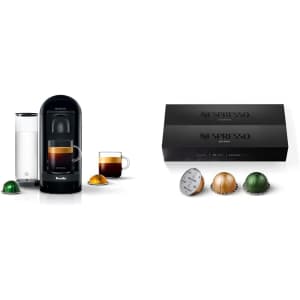 Breville Nespresso VertuoPlus Espresso Machine w/ Nespresso Capsules VertuoLine for $170