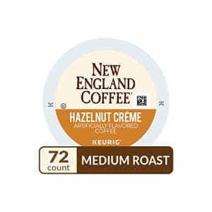 New England Coffee Hazelnut Crme Medium Roast K-Cup Pods 12 ct. Box (Pack of 6) for $36 New England Coffee Hazelnut Crme Medium Roast K-Cup Pods 12 ct. Box (Pack of 6) for $36