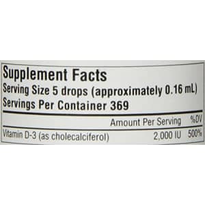 Source Naturals Vitamin D-3 Liquid Drops 2000 iu Supports Bone & Immune Health - 2 Fluid oz for $13 Source Naturals Vitamin D-3 Liquid Drops 2000 iu Supports Bone & Immune Health - 2 Fluid oz for $13