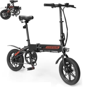 Gorpore 14" Portable Folding Electric Bike for $530 Gorpore 14" Portable Folding Electric Bike for $530