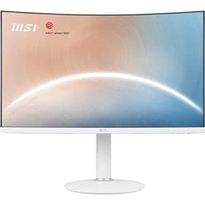 MSI Full FHD Anti-Glare 5ms 1920 x 1080 75Hz Refresh Rate FHD 1500R 27 Monitor (Modern MD271CPW) for $212