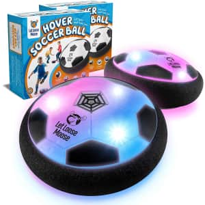 Hover LED Soccer Ball 2-Pack. Clip the 25% coupon on the product page to get this for $30 under list price.