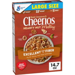 Cheerios Hearty Nut Medley 14.7-oz. Box for $2.53 via Sub & Save