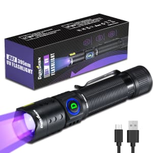 DarkDawn 395nm UV Flashlight for $7