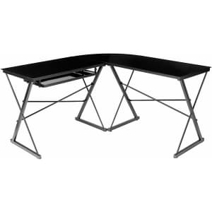 AmazonBasics 3-Piece Corner Gaming Computer Desk for $99 AmazonBasics 3-Piece Corner Gaming Computer Desk for $99