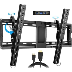 Everstone Tilting TV Wall Mount for 32" to 86" TVs for $32