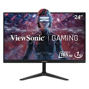 ViewSonic VX2418-P-MHD 24 Inch Frameless Full HD 1080p 165Hz 1ms Gaming Monitor with Adaptive-Sync for $130