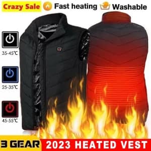 Graphene Unisex USB Heated Vest for $12