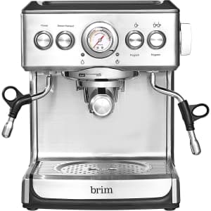 brim 19-Bar Espresso Maker w/ Milk Frother for $370