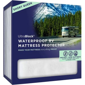 UltraBlock RV Short Queen Waterproof Mattress Protector for $32