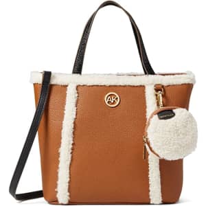 Anne Klein Mini Tote with Shearling for $40