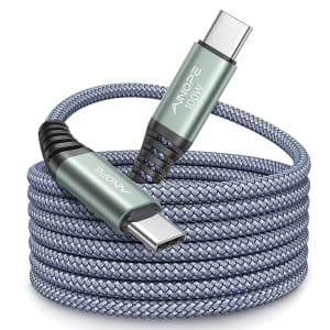 Ainope 100W USB-C to USB-C 10-Foot Cable for $6