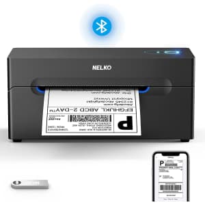 Nelko Bluetooth Thermal Shipping Label Printer for $75